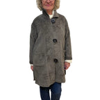Premium Alpaca Wool Jacket | Two-Tone Luxury Cold Weather Fashion
