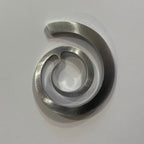 Brushed Metal Scarf Ring Knot Brooch Modern 2 Inch | Engayla