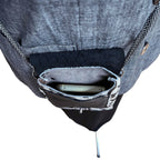 Black White Textured Leather Phone Crossbody Bag Pockets | Engayla