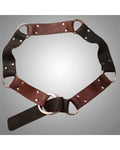 Brown Black Natural Grain Leather Ring Belt Reversible, handmade in Seattle by Angela Ehrig