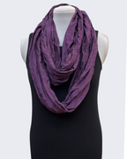 Eggplant Habotai Silk Infinity Scarf 88 Inch Loop | Engayla