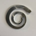 Brushed Metal Scarf Ring Knot Brooch Modern 2 Inch | Engayla