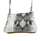 Scale Embossed Leather Crossbody Purse Snap Closure | Engayla