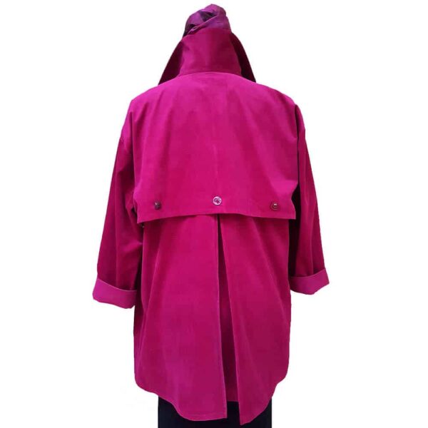 Pink cotton trench jacket