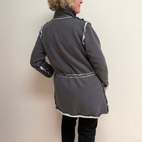 Dark grey deconstructed jacket