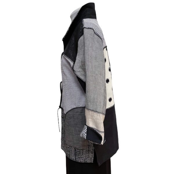 Collectors jacket in black grey